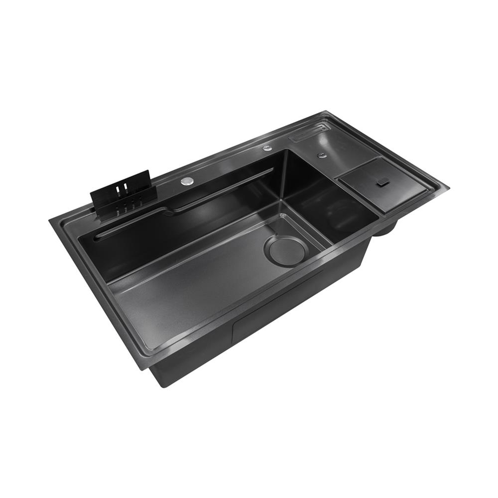 ซิงค์ฝัง 1 หลุม + ก๊อกซิงค์ AXIA EXPERTISE 10050 DB BLACK + NIAGARA MATTE SATIN