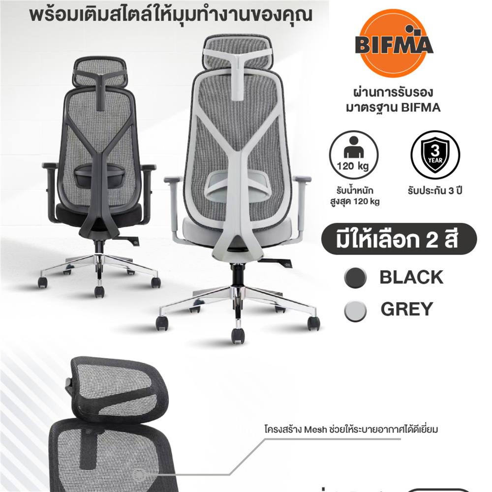 เก้าอี้สุขภาพ ERGOTREND YOO สีดำ