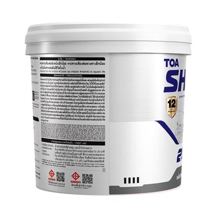 สีน้ำทาฝ้า ชนิดด้านพิเศษ TOA SHIELD EXPERT SUPERIOR PREMIUM 2 IN 1 E999 สีขาวควันบุหรี่ 9 ลิตร_2