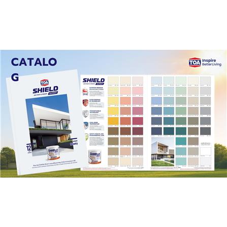 สีน้ำทาฝ้า ชนิดด้านพิเศษ TOA SHIELD EXPERT SUPERIOR PREMIUM 2 IN 1 E999 สีขาวควันบุหรี่ 9 ลิตร_4