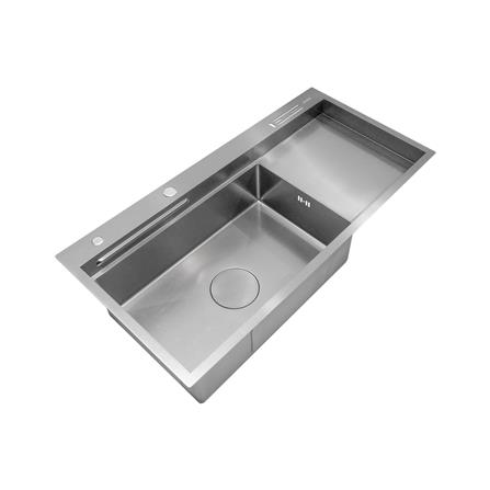 ซิงค์ฝัง 1 หลุม 1 ที่พัก + ก๊อกซิงค์ AXIA EXPERTISE 10050 SILVER + NIAGARA GUN METAL_1