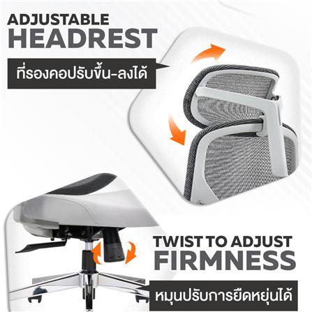 เก้าอี้สุขภาพ ERGOTREND YOO สีเทา_7