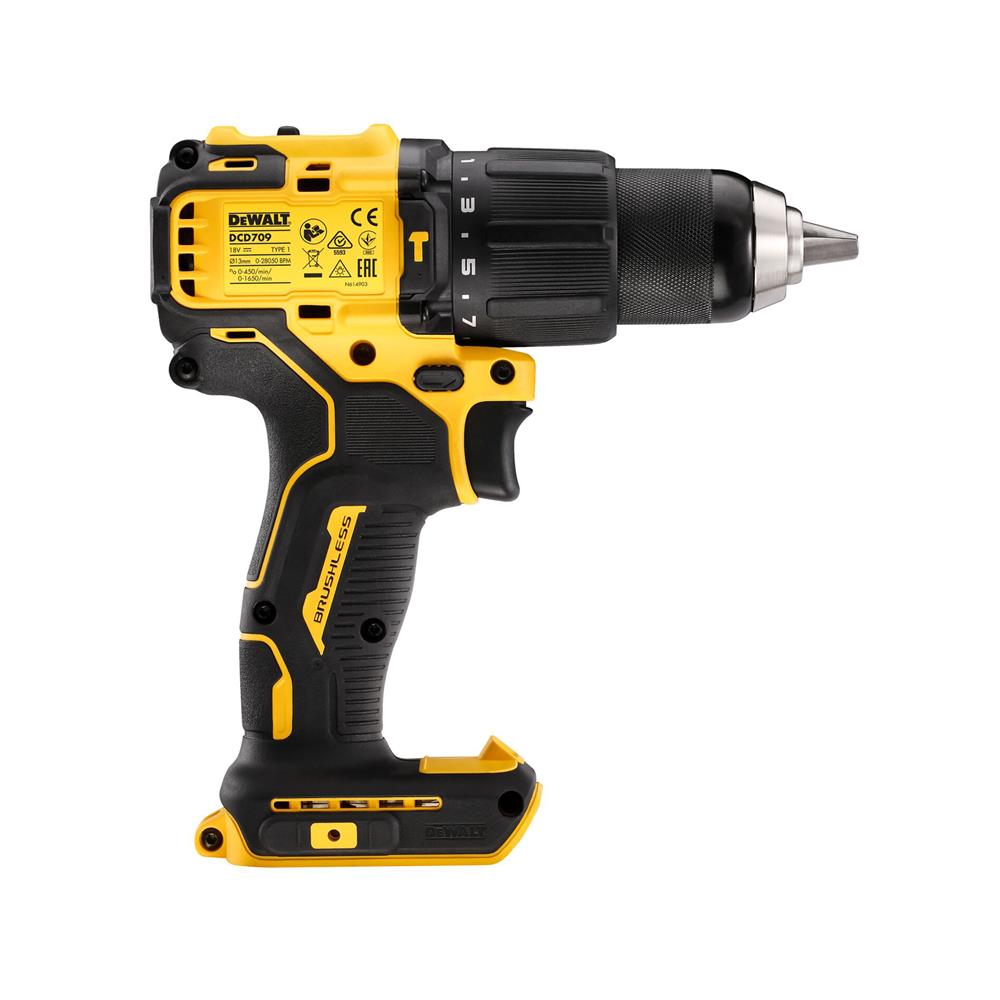 สว่านกระแทกไร้สาย DEWALT DCD709P2T-B1 18 โวลต์