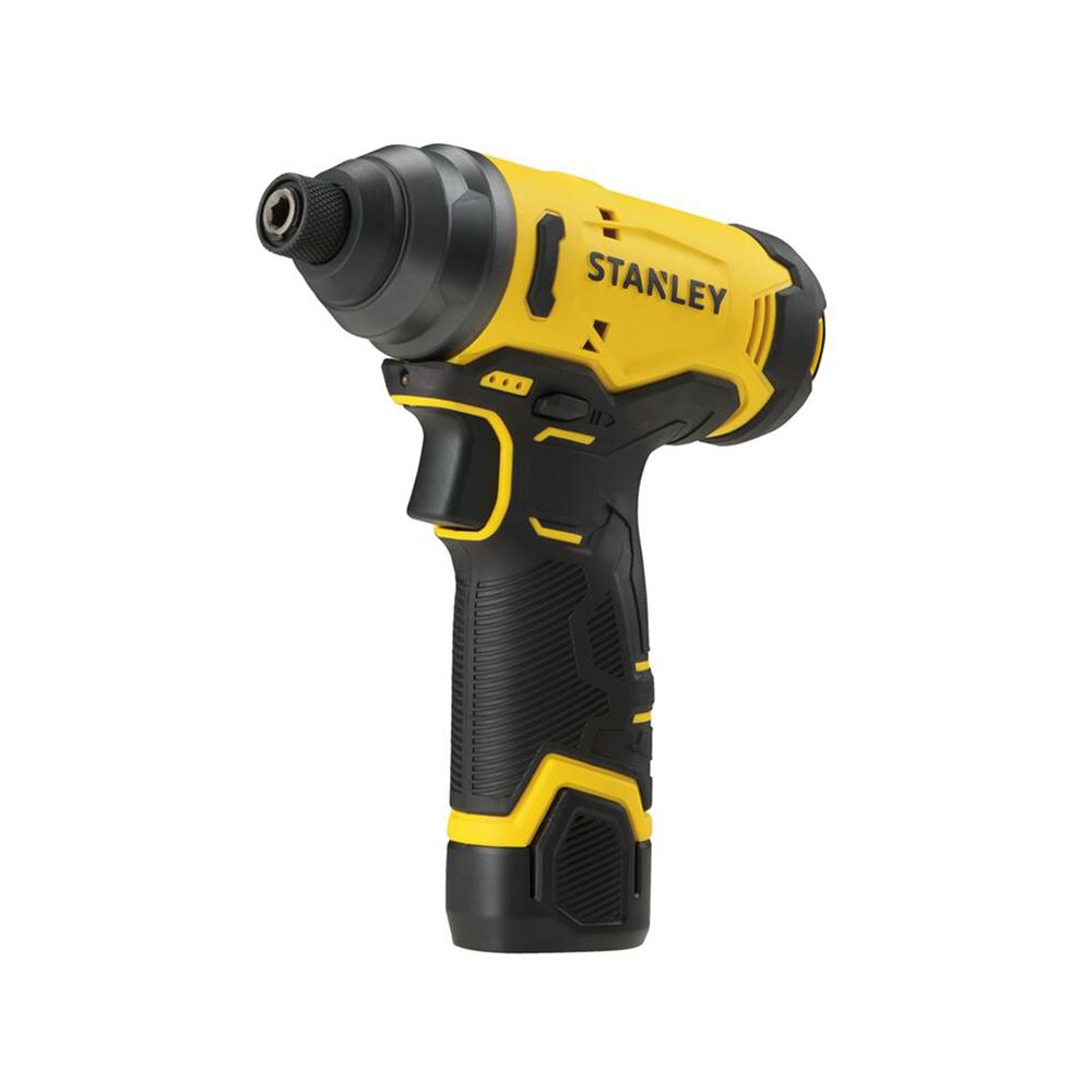 ไขควงกระแทก (พร้อมแบตเตอรี่และแท่นชาร์จ) STANLEY SCI10D2K-B1 12 โวลต์