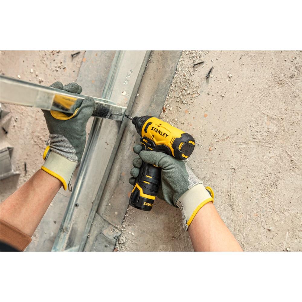 ไขควงกระแทก (พร้อมแบตเตอรี่และแท่นชาร์จ) STANLEY SCI10D2K-B1 12 โวลต์