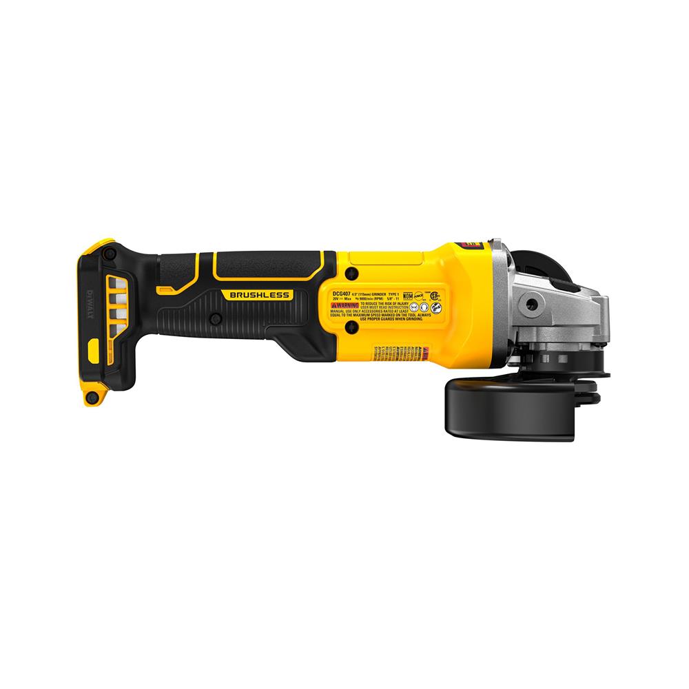 ชุดเครื่องเจียรไร้สาย (พร้อมแบตเตอรี่และแท่นชาร์จ) DEWALT DCG407P2T-B1 18 โวลต์