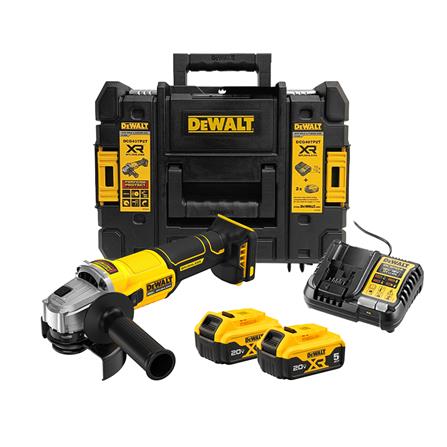 ชุดเครื่องเจียรไร้สาย (พร้อมแบตเตอรี่และแท่นชาร์จ) DEWALT DCG407P2T-B1 18 โวลต์_1