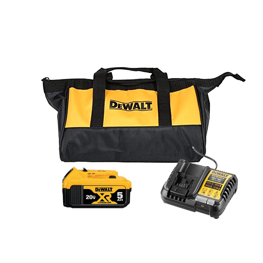 ชุดแบตเตอรี่พร้อมที่ชาร์จ DEWALT DCB1104P1-B