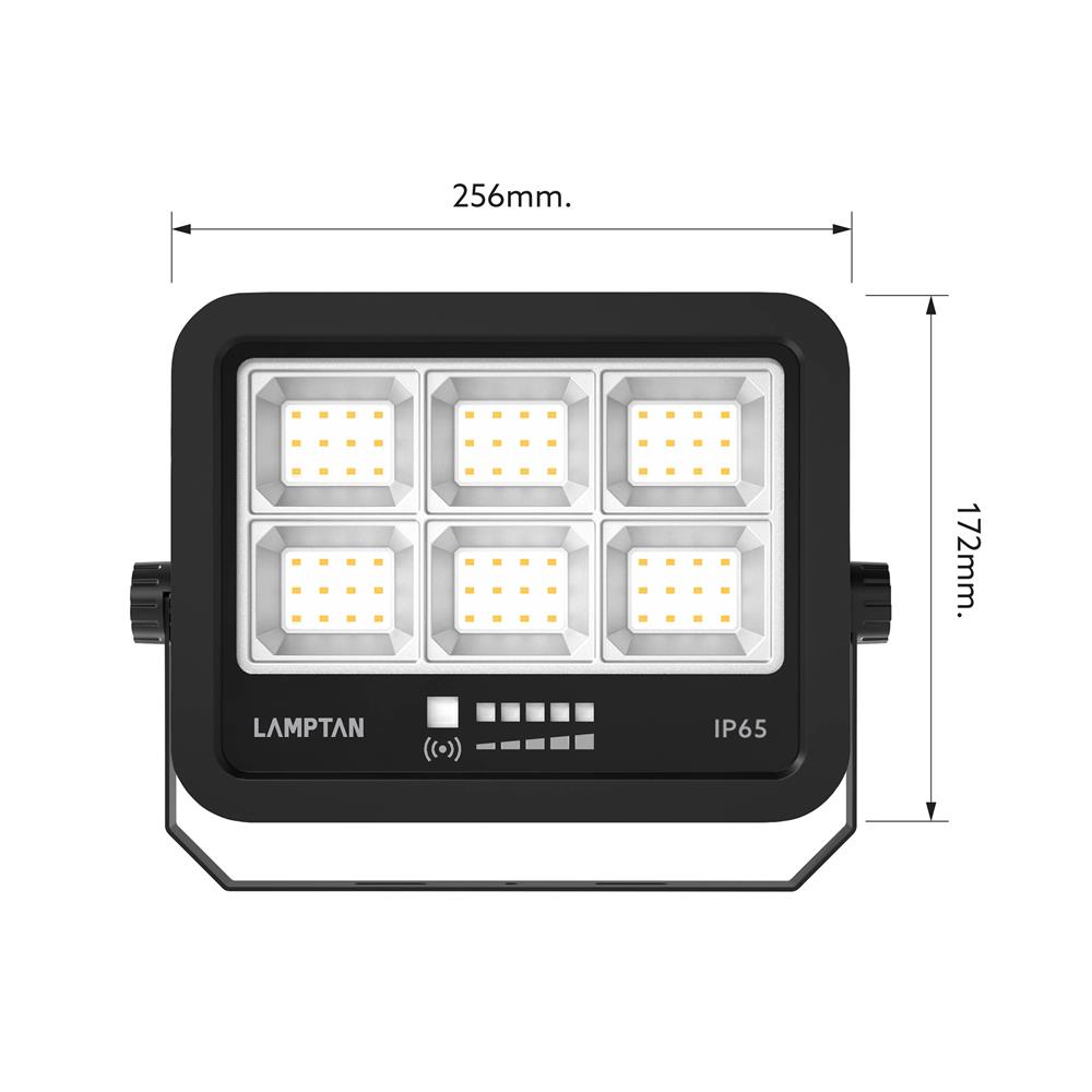 สปอตไลท์ SOLAR LAMPTAN ADVANCE 400 วัตต์ DAYLIGHT สีดำ