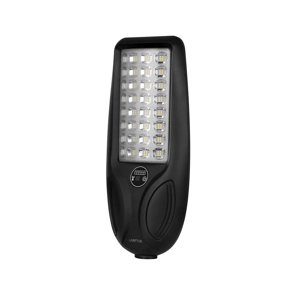 ไฟถนน SOLAR LAMPTAN CURVY 450 วัตต์ DAYLIGHT สีดำ