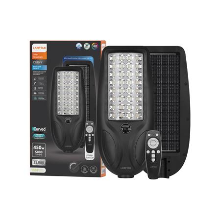 ไฟถนน SOLAR LAMPTAN CURVY 450 วัตต์ DAYLIGHT สีดำ_4