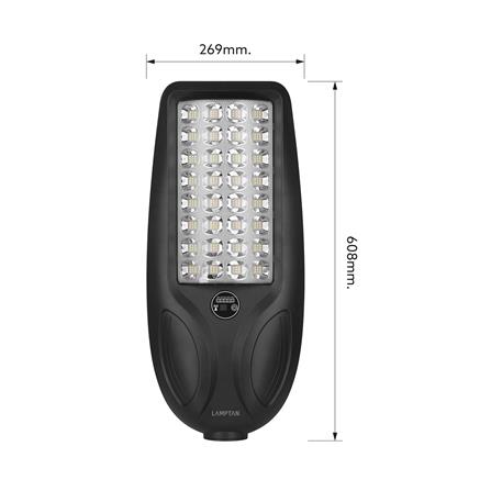 ไฟถนน SOLAR LAMPTAN CURVY 450 วัตต์ DAYLIGHT สีดำ_8