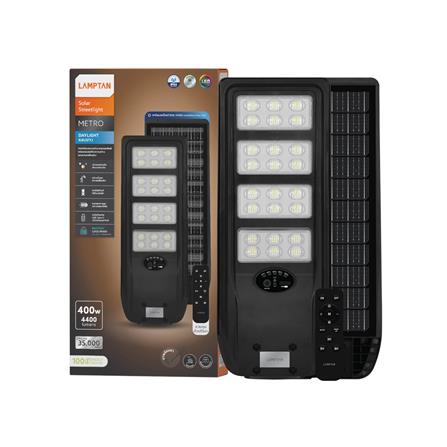 ไฟถนน SOLAR LAMPTAN METRO 400 วัตต์ DAYLIGHT สีดำ_4