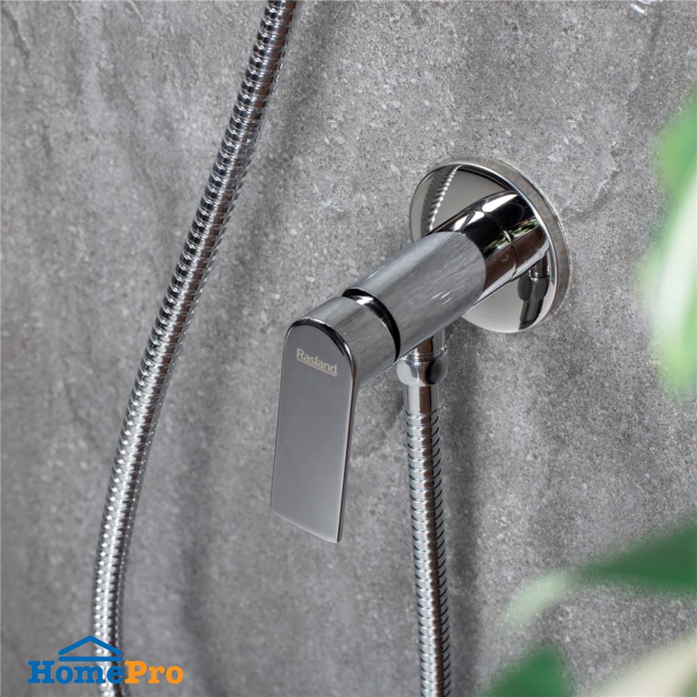 วาล์วฝักบัว RASLAND C311-C55 สีโครม