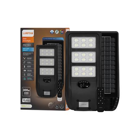 ไฟถนน SOLAR LAMPTAN METRO 300 วัตต์ DAYLIGHT สีดำ_4