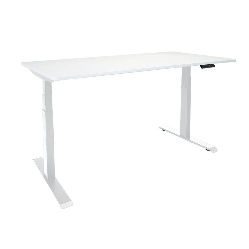 โต๊ะปรับระดับไฟฟ้า BEWELL TBS1-TOP7 120 ซม. สีขาว