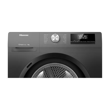 เครื่องอบผ้าฝาหน้า HISENSE DH80N1 8 กก. HEAT PUMP สีเทา_3