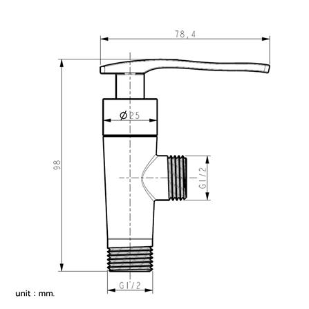 วาล์วฝักบัว 1 ทาง MOYA MY-8102_4