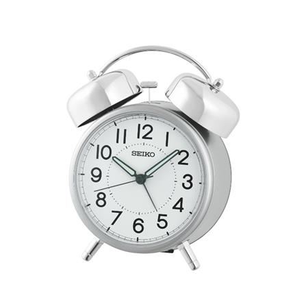 นาฬิกาปลุก SEIKO CLOCKS QHK063S 5.9x4.8 นิ้ว สีเงิน_0