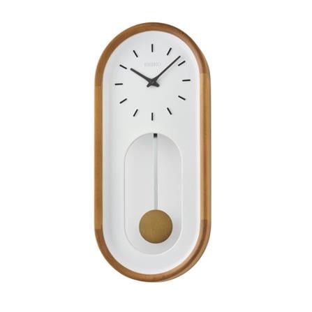 นาฬิกาแขวน SEIKO CLOCKS 19.7x8.7 นิ้ว สีน้ำตาล_0