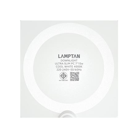 ดาวน์ไลท์ LED LAMPTAN ULTRA SLIM PC 8 นิ้ว 15 วัตต์ COOL WHITE สีขาว_7