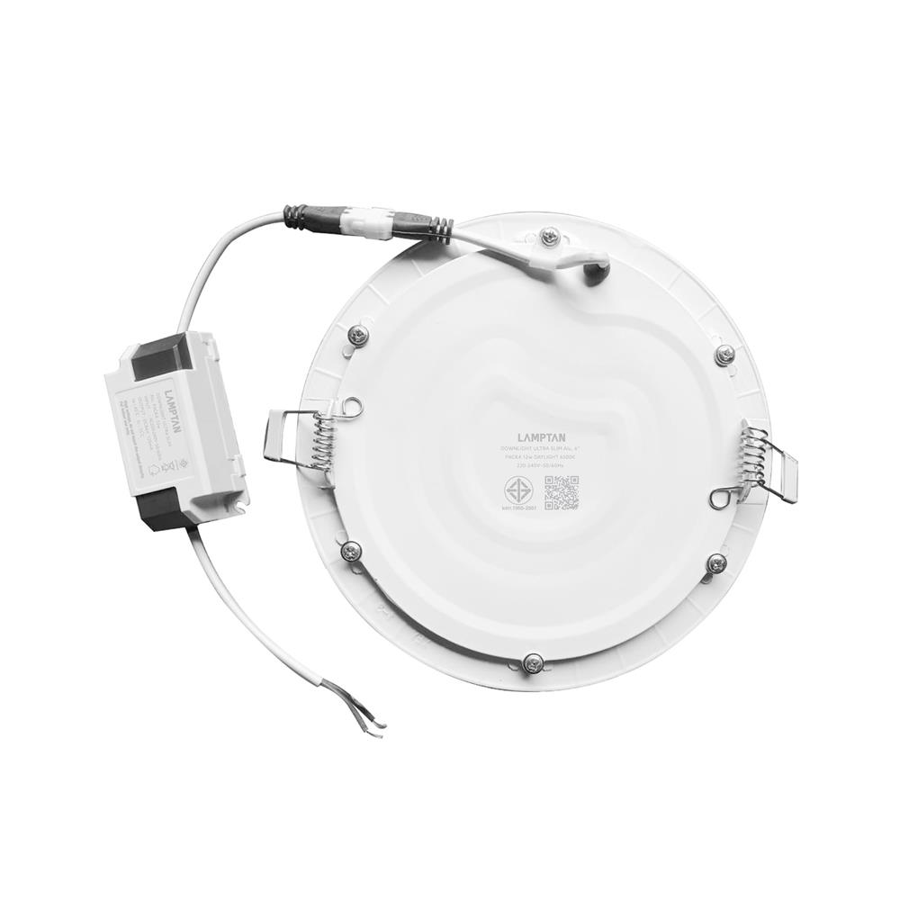 ดาวน์ไลท์ LED LAMPTAN SLIM 6.6 นิ้ว 12 วัตต์ DAYLIGHT สีขาว (แพ็ก 4 ชิ้น)