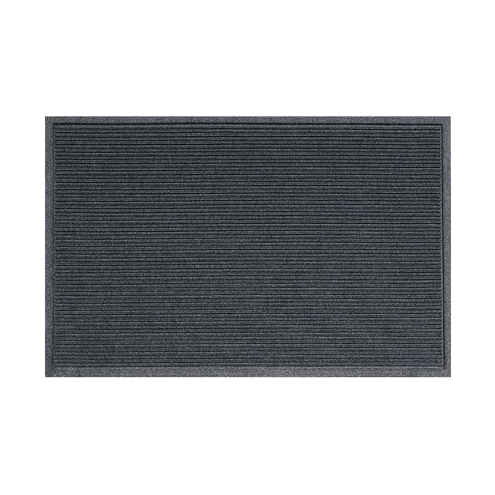 พรมเช็ดเท้าดักฝุ่น KLEEN-TEX STRIPE 90x115 ซม. สีเทาเข้ม