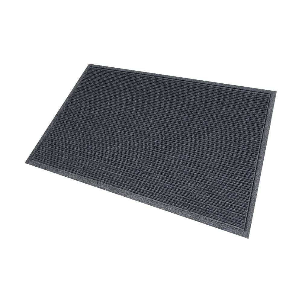 พรมเช็ดเท้าดักฝุ่น KLEEN-TEX STRIPE 90x115 ซม. สีเทาเข้ม