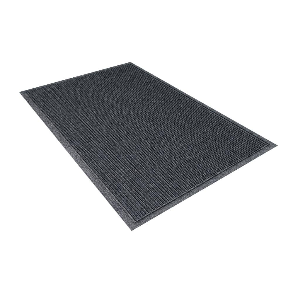 พรมเช็ดเท้าดักฝุ่น KLEEN-TEX STRIPE 90x115 ซม. สีเทาเข้ม