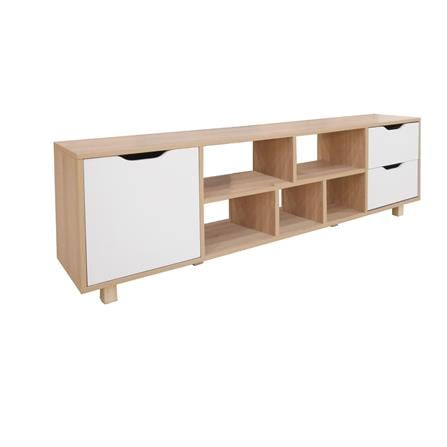 ตู้วางทีวี FURDINI MINIE 160 ซม. สีไม้/ขาว_2