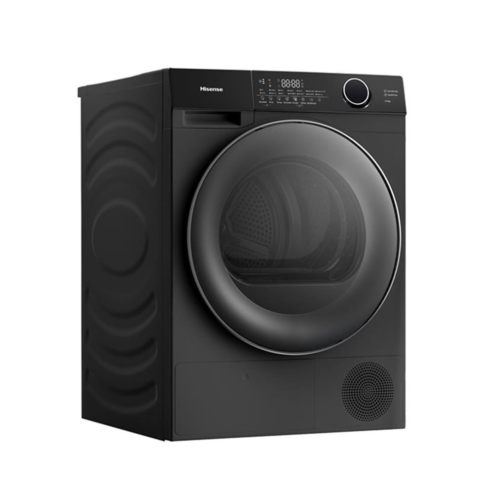 เครื่องอบผ้าฝาหน้า HISENSE DH105M3 10.5 กก. HEAT PUMP สีดำ