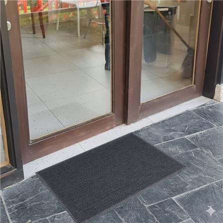 พรมเช็ดเท้าดักฝุ่น KLEEN-TEX STRIPE 90x145 ซม. สีเทาเข้ม_5