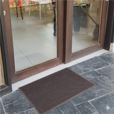 พรมเช็ดเท้าดักฝุ่น KLEEN-TEX STRIPE 60x90 ซม. สีน้ำตาล_5