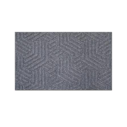 พรมเช็ดเท้าดักฝุ่น PRAW DEE-ECO 45x75 ซม. สีเทา_0