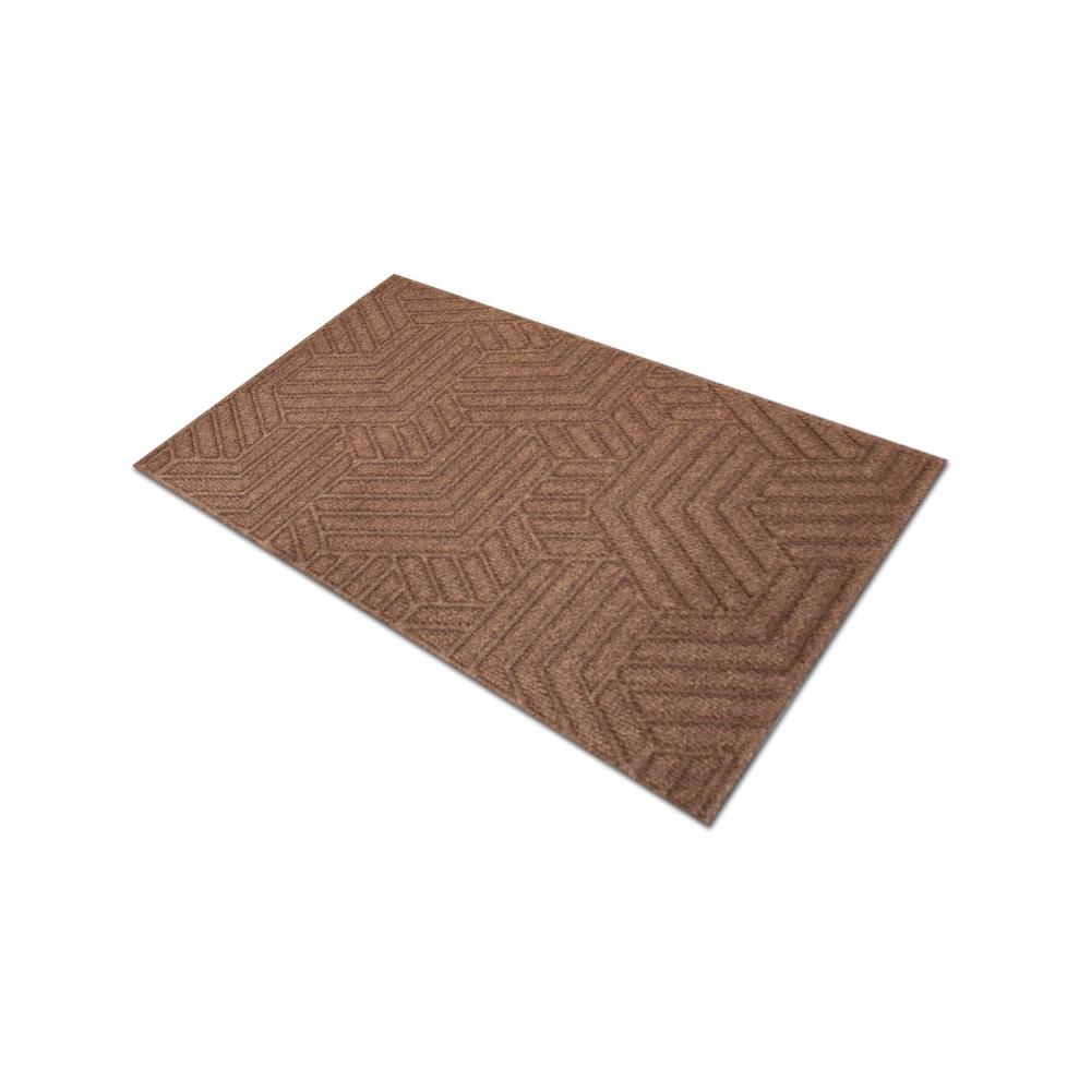 พรมเช็ดเท้าดักฝุ่น DEE-ECO 45x75 ซม. สีน้ำตาล/เบจ