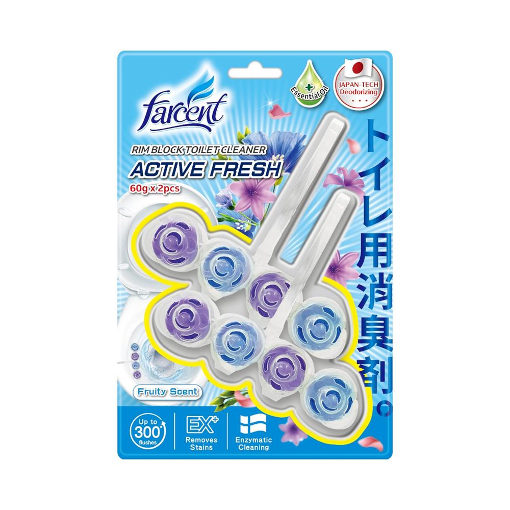 ริมบล็อคทอยเล็ตคลีนเนอร์ FARCENT 60 กรัม ฟรุตตี้