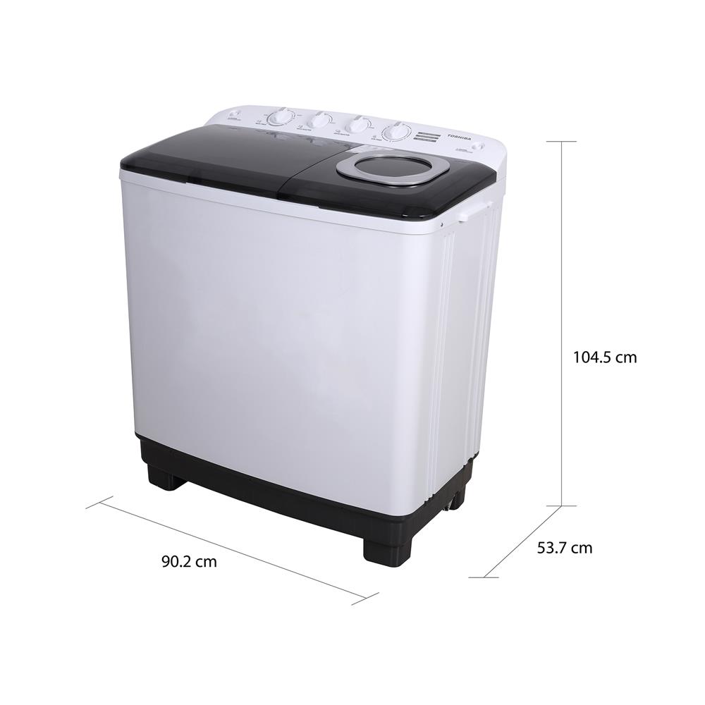 เครื่องซักผ้า 2 ถัง TOSHIBA VH-Q150MT 14 กก. สีขาว