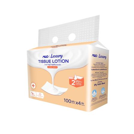 กระดาษเช็ดหน้า MILD LUXURY LOTION CLASSIC FORMULA 100 แผ่น (แพ็ก 4 ชิ้น)_2