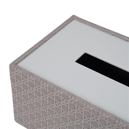 กล่องทิชชู่แผ่น PVC KECH PETRA สีเทา_3