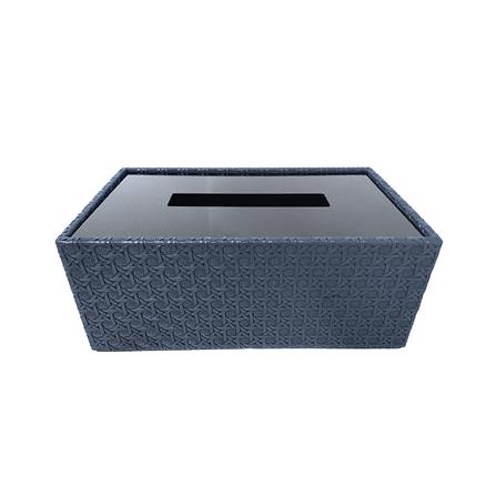 กล่องทิชชู่แผ่น PVC KECH PETRA สีน้ำเงิน_1