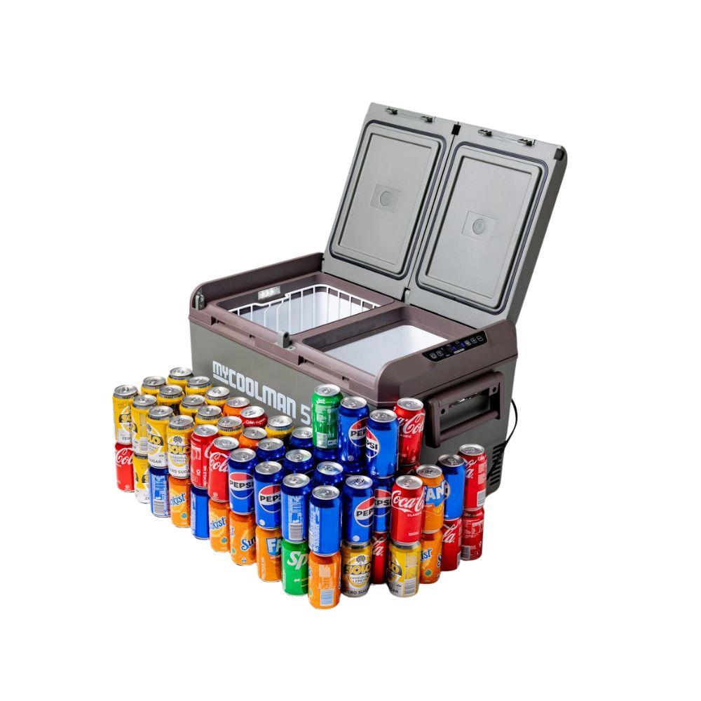 ตู้แช่แข็ง MYCOOLMAN MCM55DZ 55 ลิตร สีเขียว/น้ำตาล