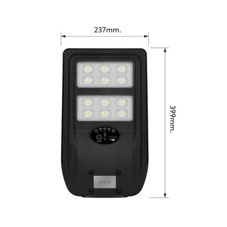 ไฟถนน SOLAR LAMPTAN METRO 200 วัตต์ DAYLIGHT สีดำ_9