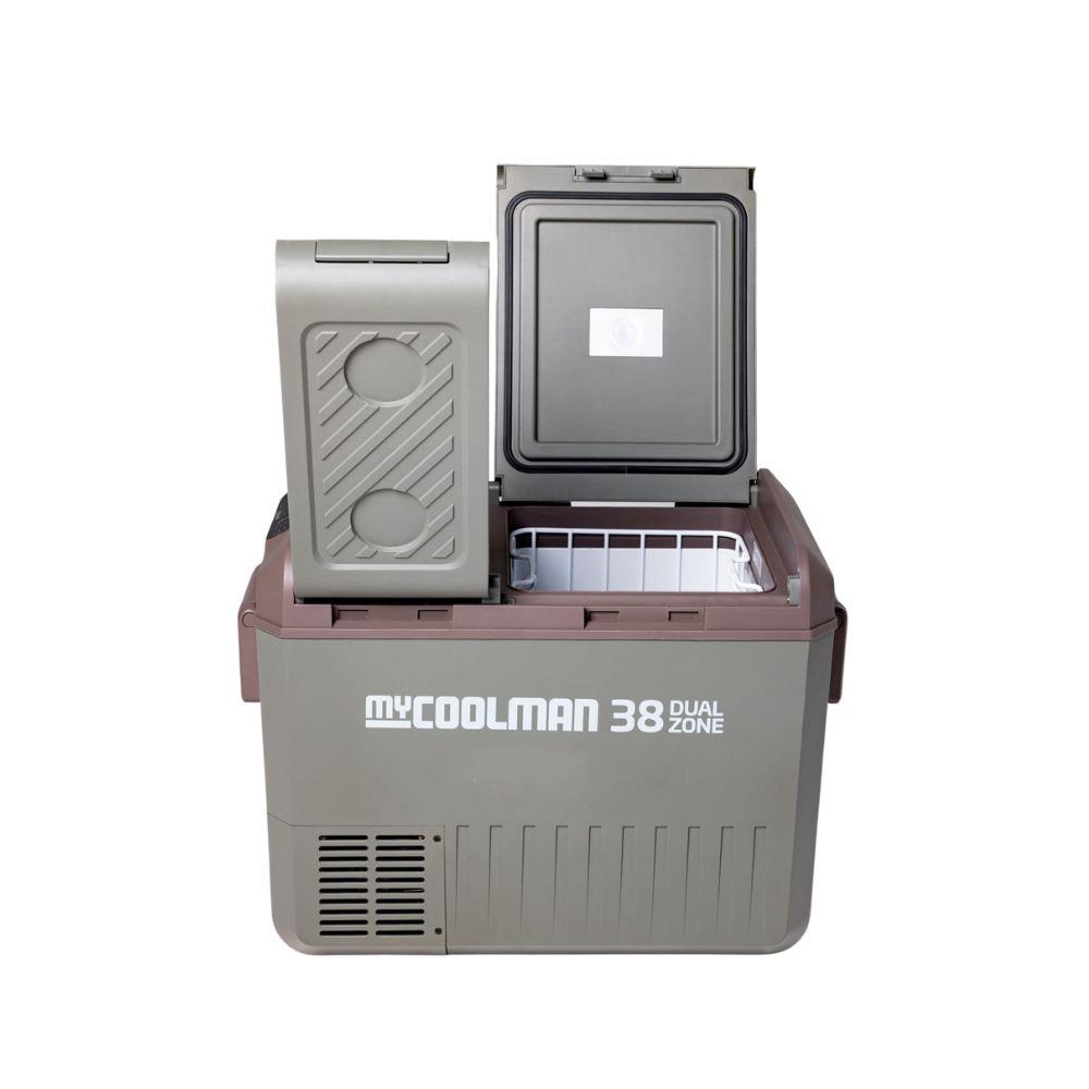 ตู้แช่แข็ง MYCOOLMAN MCMR38DZ 38 ลิตร สีเขียว/น้ำตาล