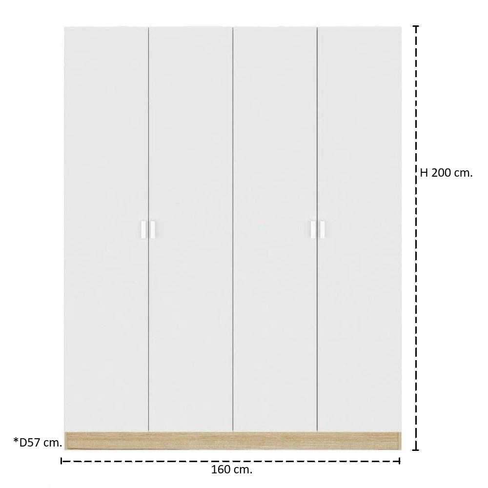 ชุดห้องนอน 3.5 ฟุต KONCEPT MOLLY 59063951 สีลินด์เบิร์กโอ๊ค