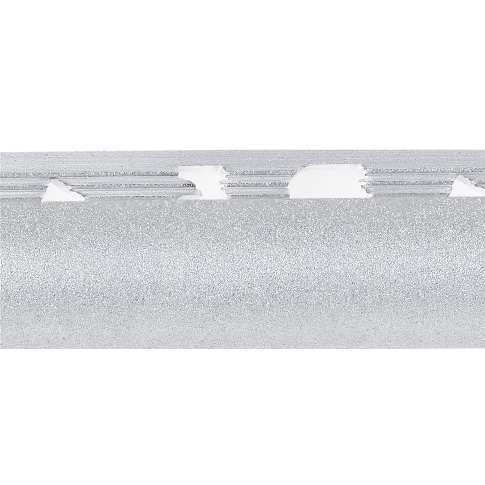 คิ้วอะลูมิเนียมแบบโค้ง DP 12 มม. 2 ม. สีทรายเงิน