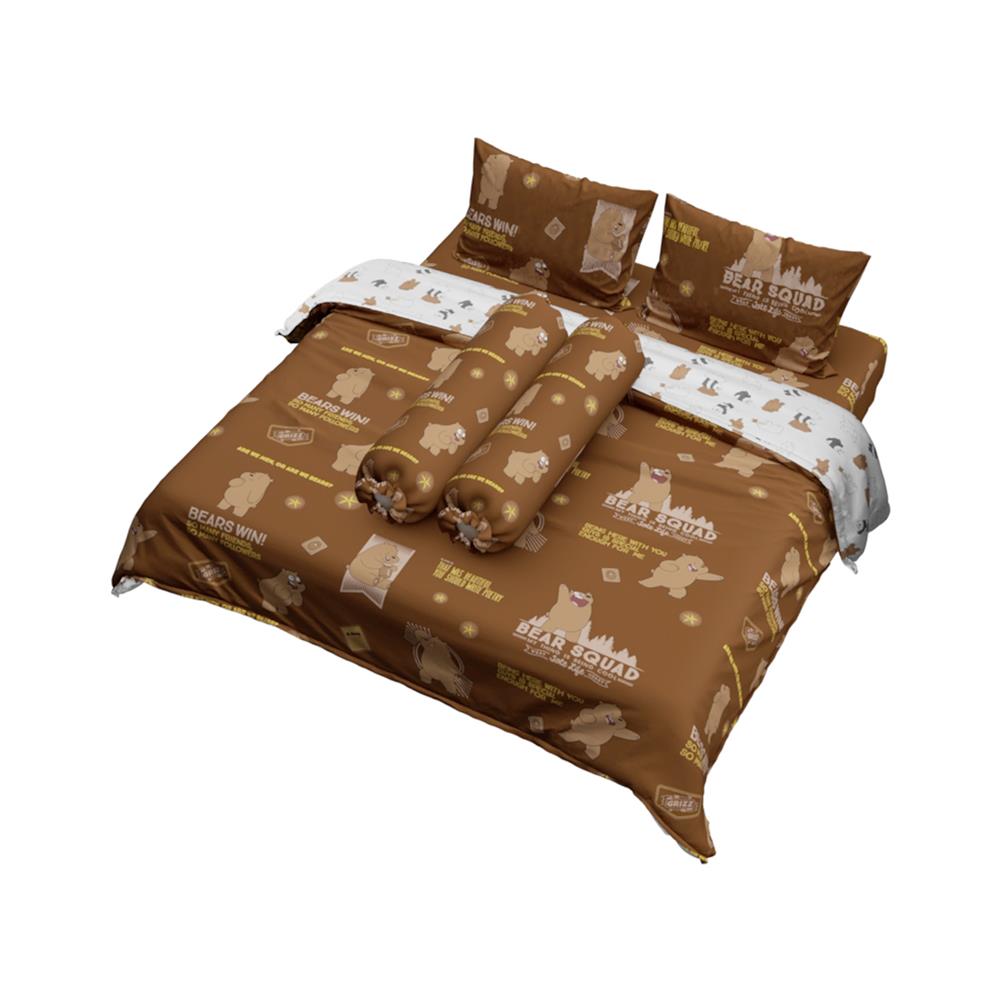 ชุดผ้าปูที่นอน 6 ฟุต (ชุด 6 ชิ้น) PERICO WE BARE BEARS P051