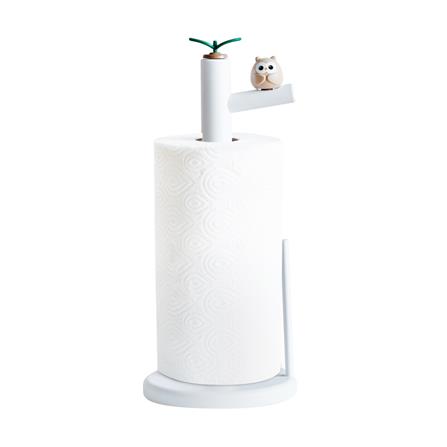 ที่ใส่ทิชชู่ม้วน MINIMAL SCULPT OWL FRIEND สีขาว_3