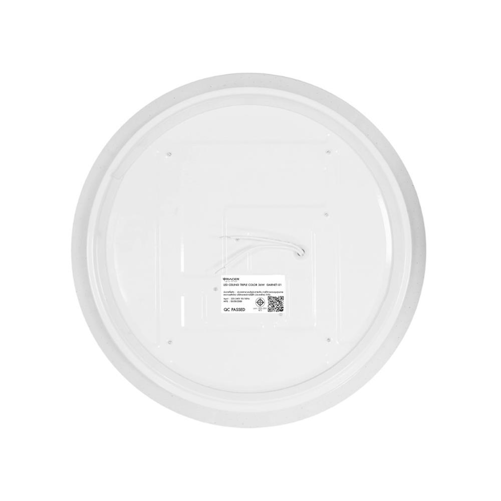 ไฟเพดาน LED RACER GARNET01 15 นิ้ว 36 วัตต์ DAYLIGHT/COOL WHITE/WARM WHITE