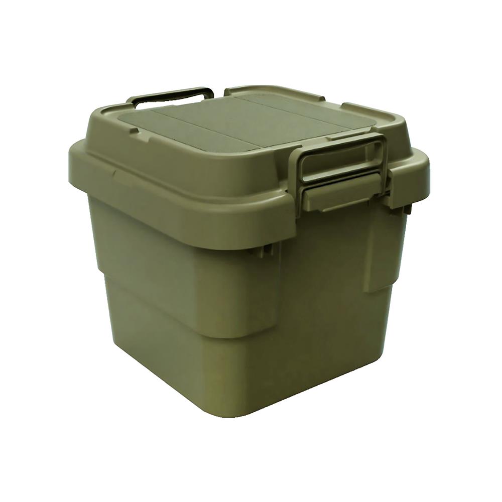 กล่องเครื่องมือ DIY TRUSCO ODCF-30 30 ลิตร สีเขียวมะกอก