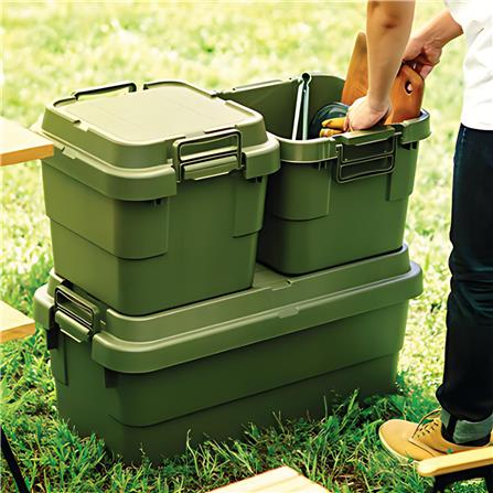 กล่องเครื่องมือ DIY TRUSCO ODCF-30 30 ลิตร สีเขียวมะกอก_1